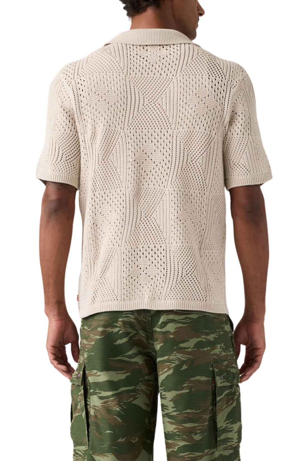 LEVI'S - Men's crochet pointelle shirt-2
