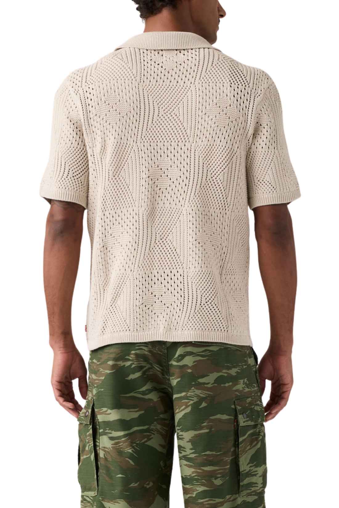 LEVI'S - Men's crochet pointelle shirt-2