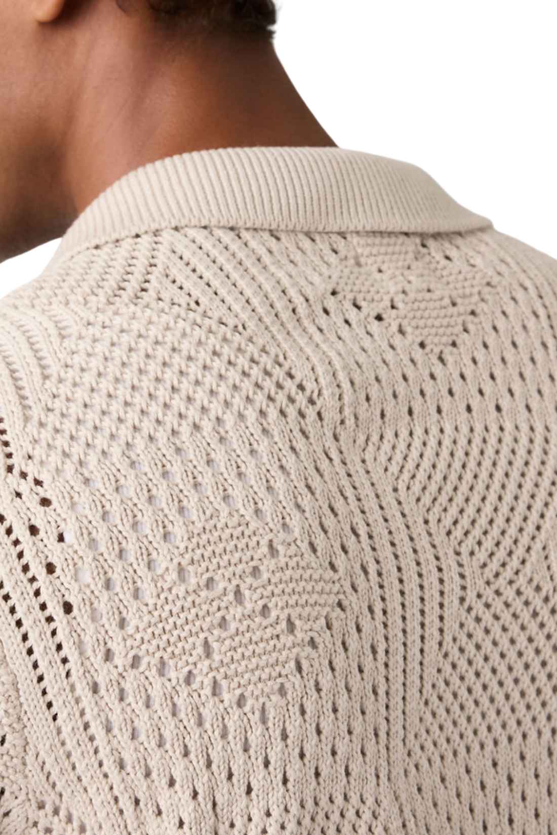 LEVI'S - Men's crochet pointelle shirt-3