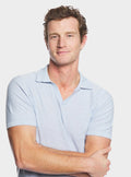 Polo in maglia cotone e lino