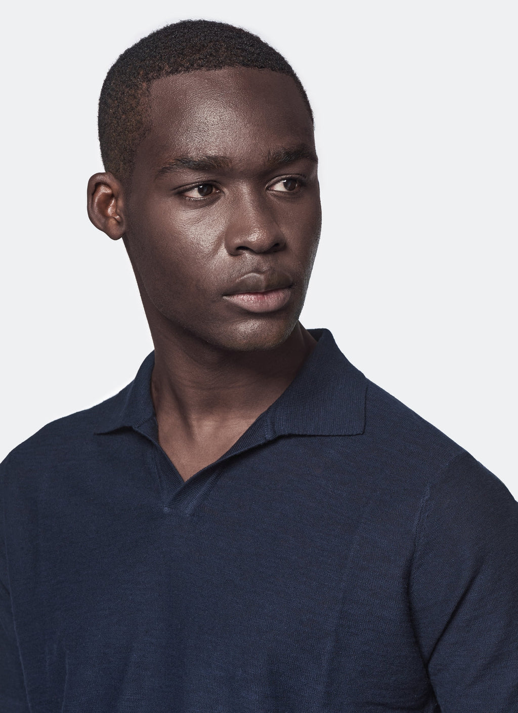 Polo in maglia cotone e lino