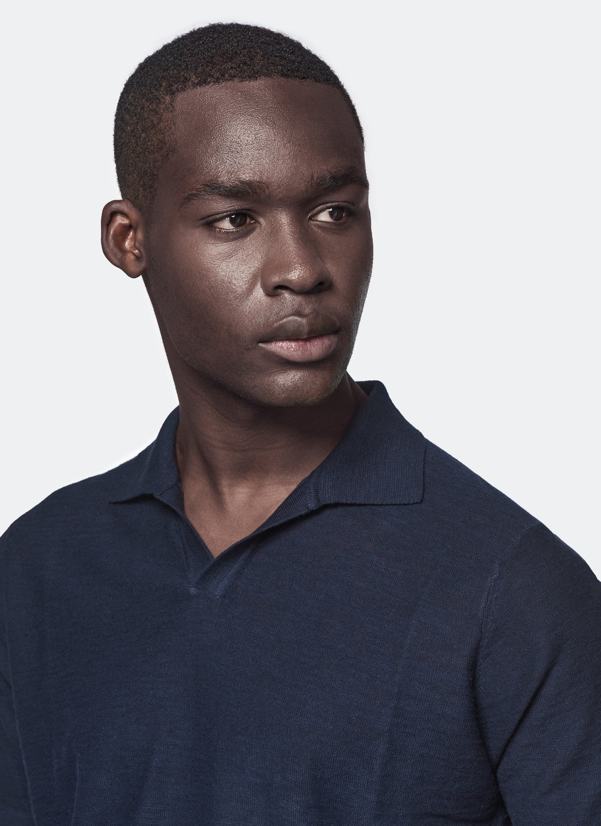 Polo in maglia cotone e lino