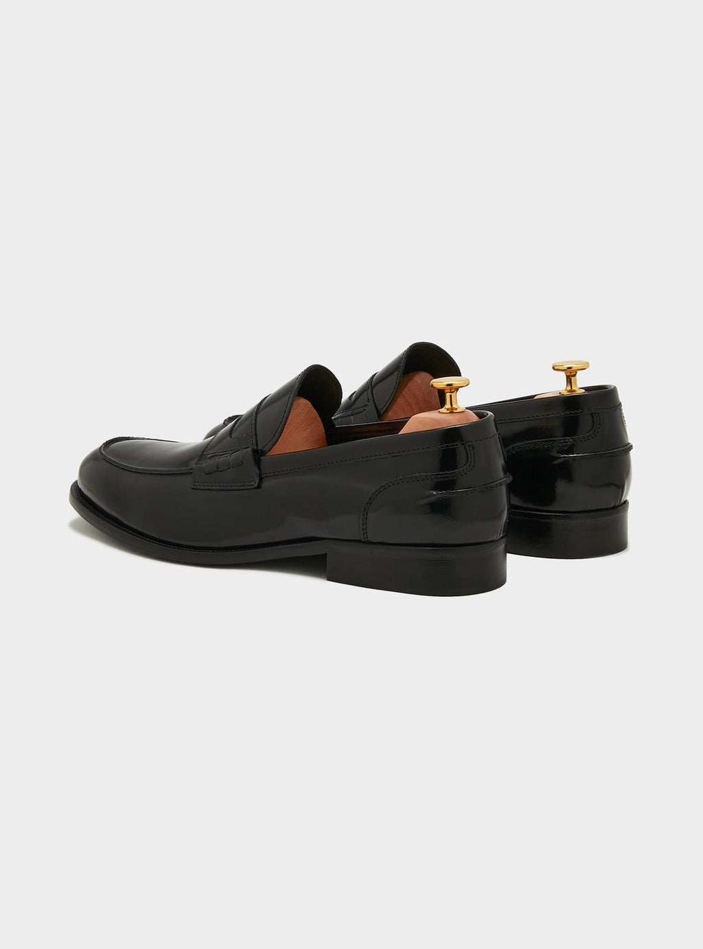 Mocassino con mascherina in pelle