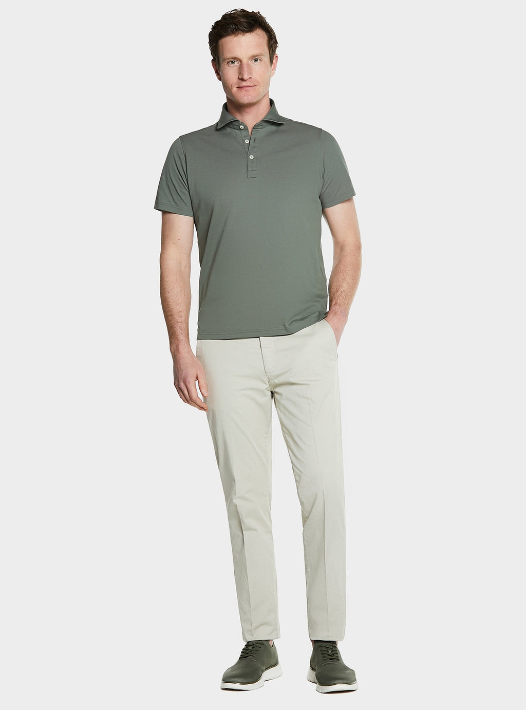 Polo manica corta in cotone piquet