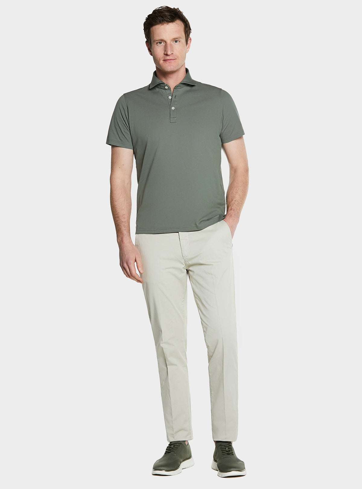 Polo manica corta in cotone piquet