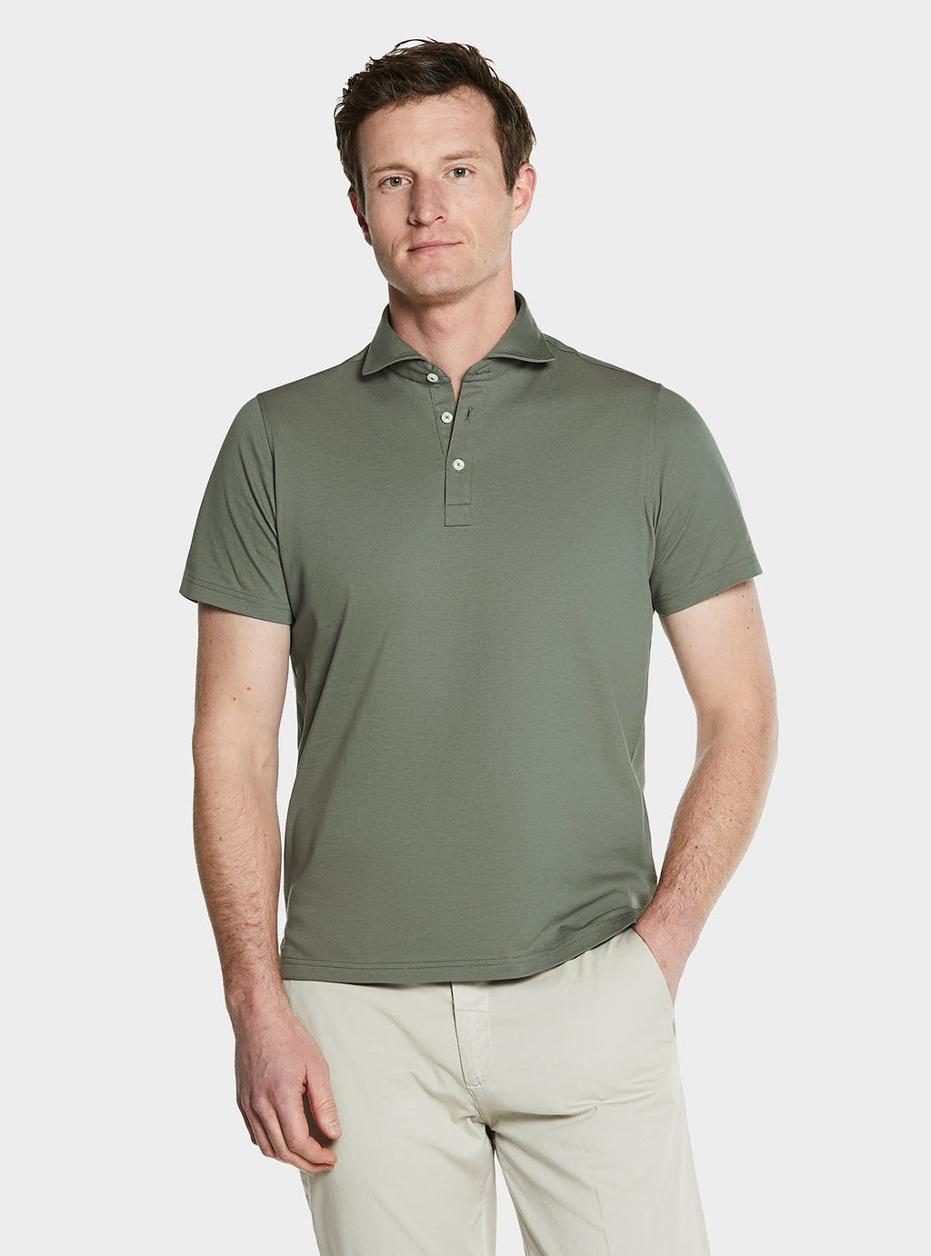 Polo manica corta in cotone piquet