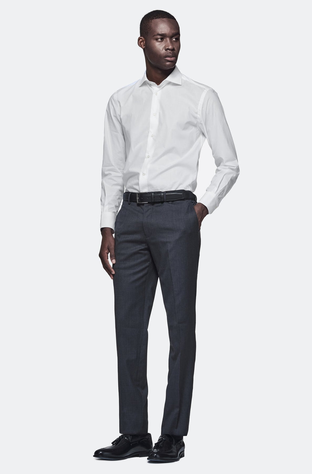 Pantalone in misto lana elastico