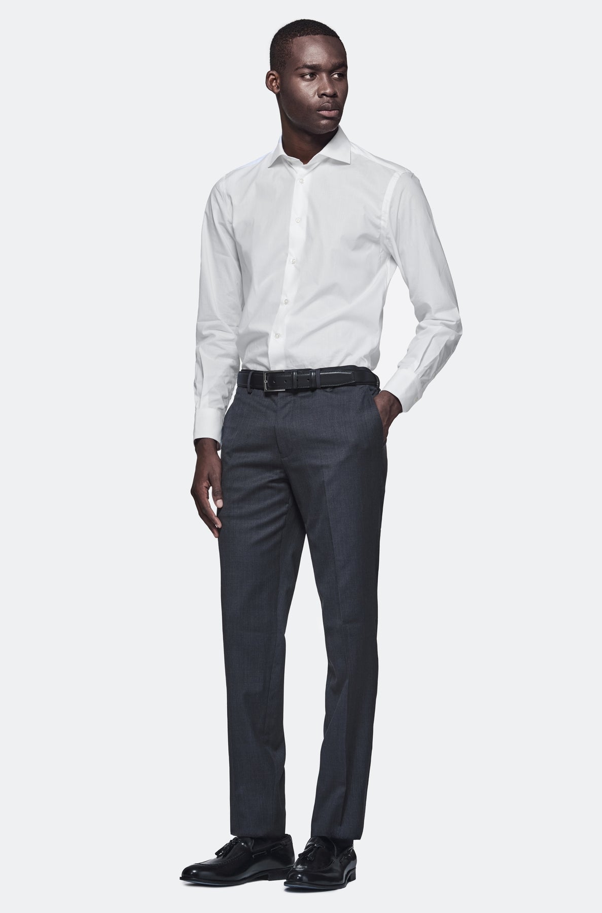 Pantalone in misto lana elastico