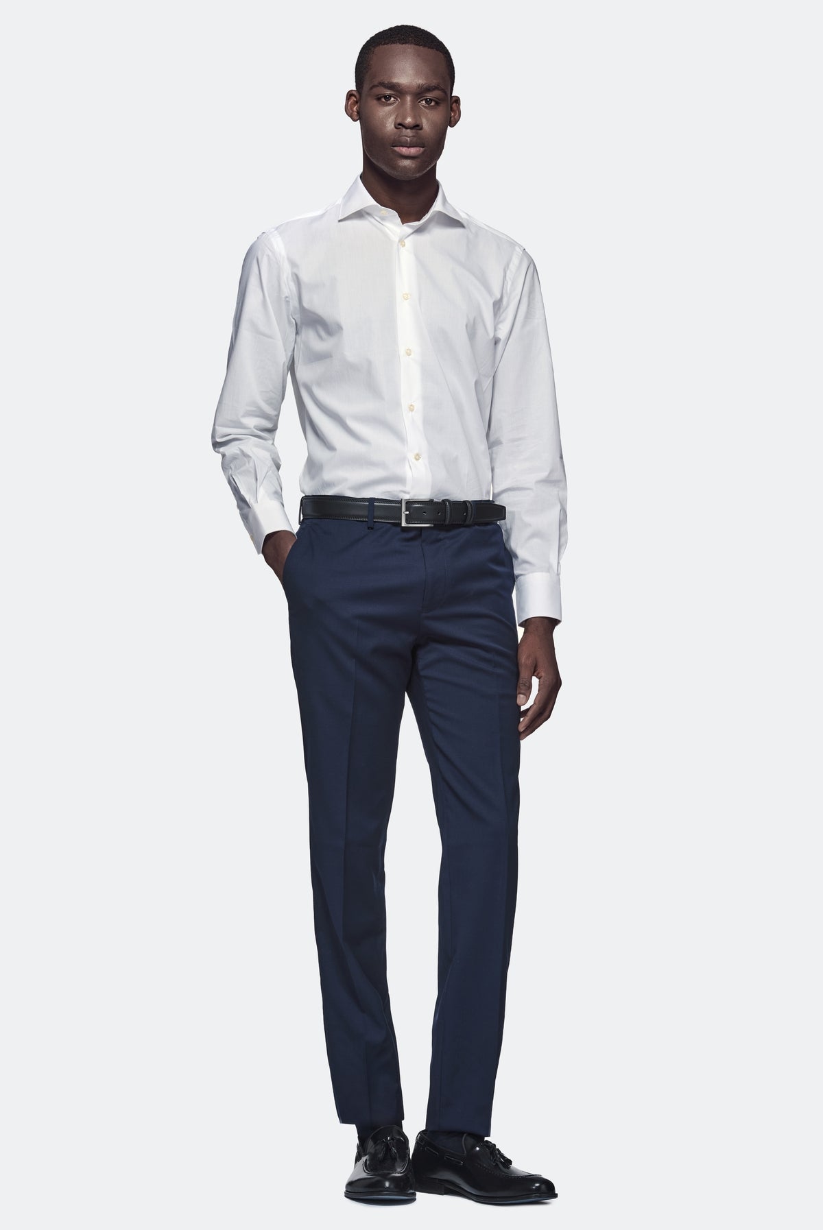 Pantalone in misto lana elastico