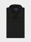 Camicia collo francese in puro cotone tinta unita