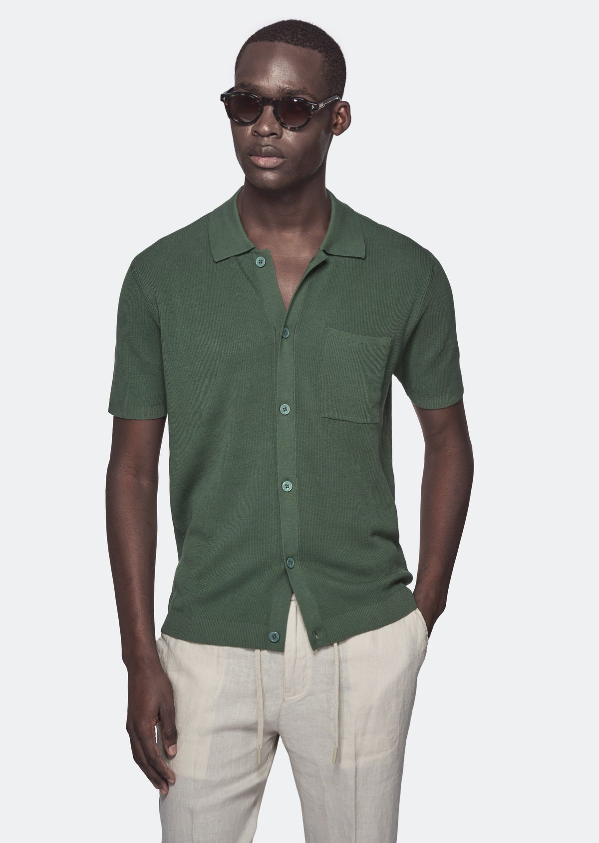 Polo camicia mezza manica 100% cotone