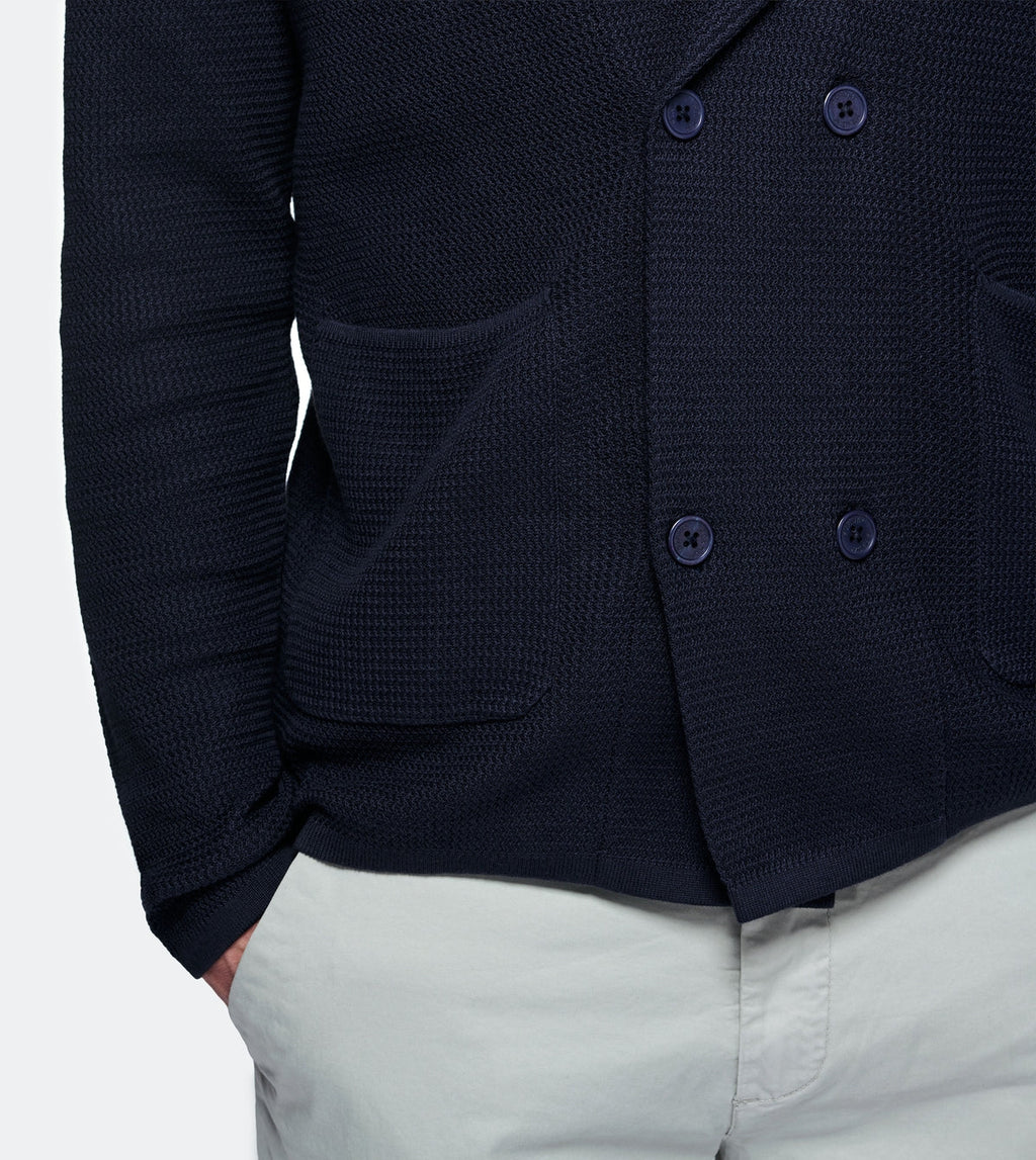 Maglia doppiopetto in 100% cotone