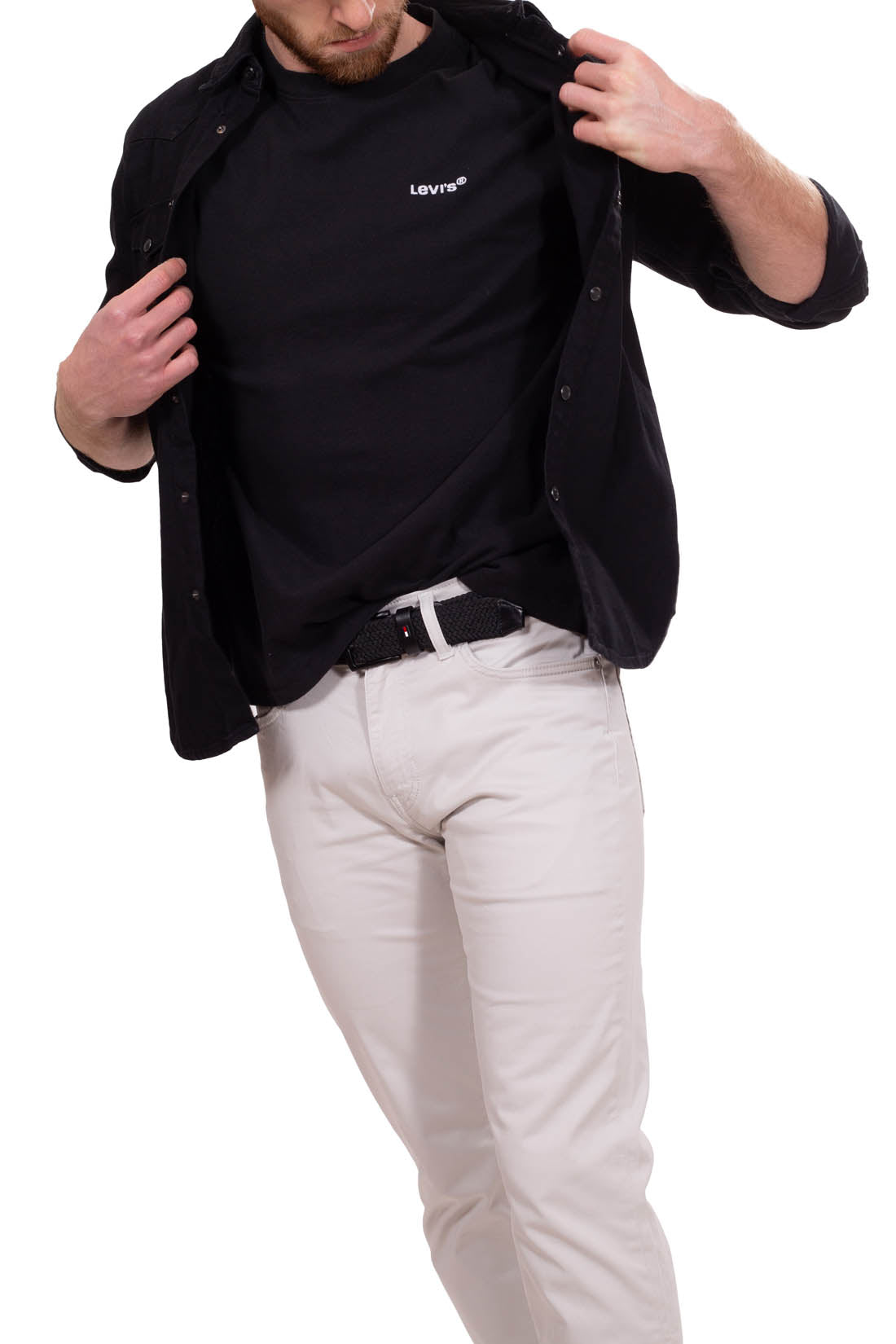 LEVI'S - T-shirt uomo a maniche corte con ricamo logo - Taglia XL-3