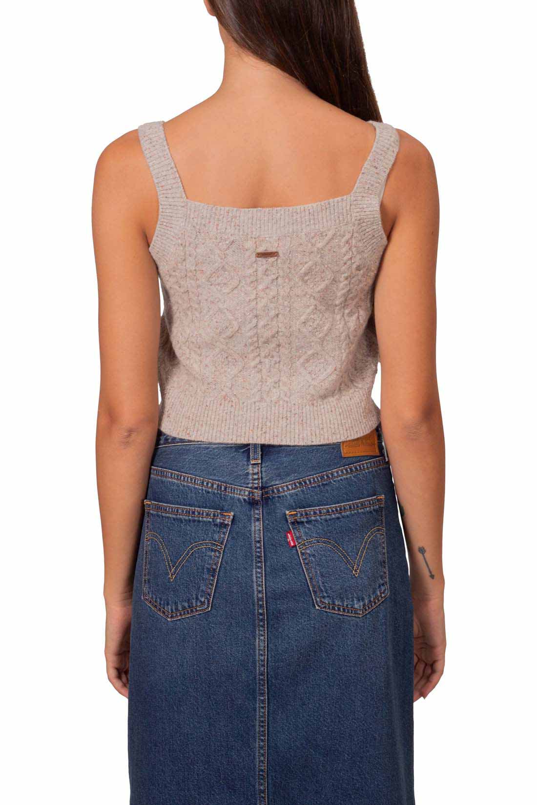 LEVI'S - Top donna in misto lana melange-2
