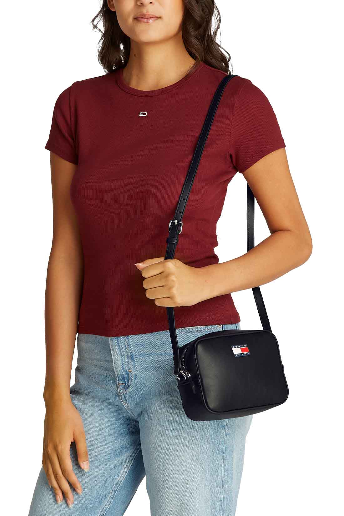 TOMMY JEANS - Borsa a tracolla donna con logo-3