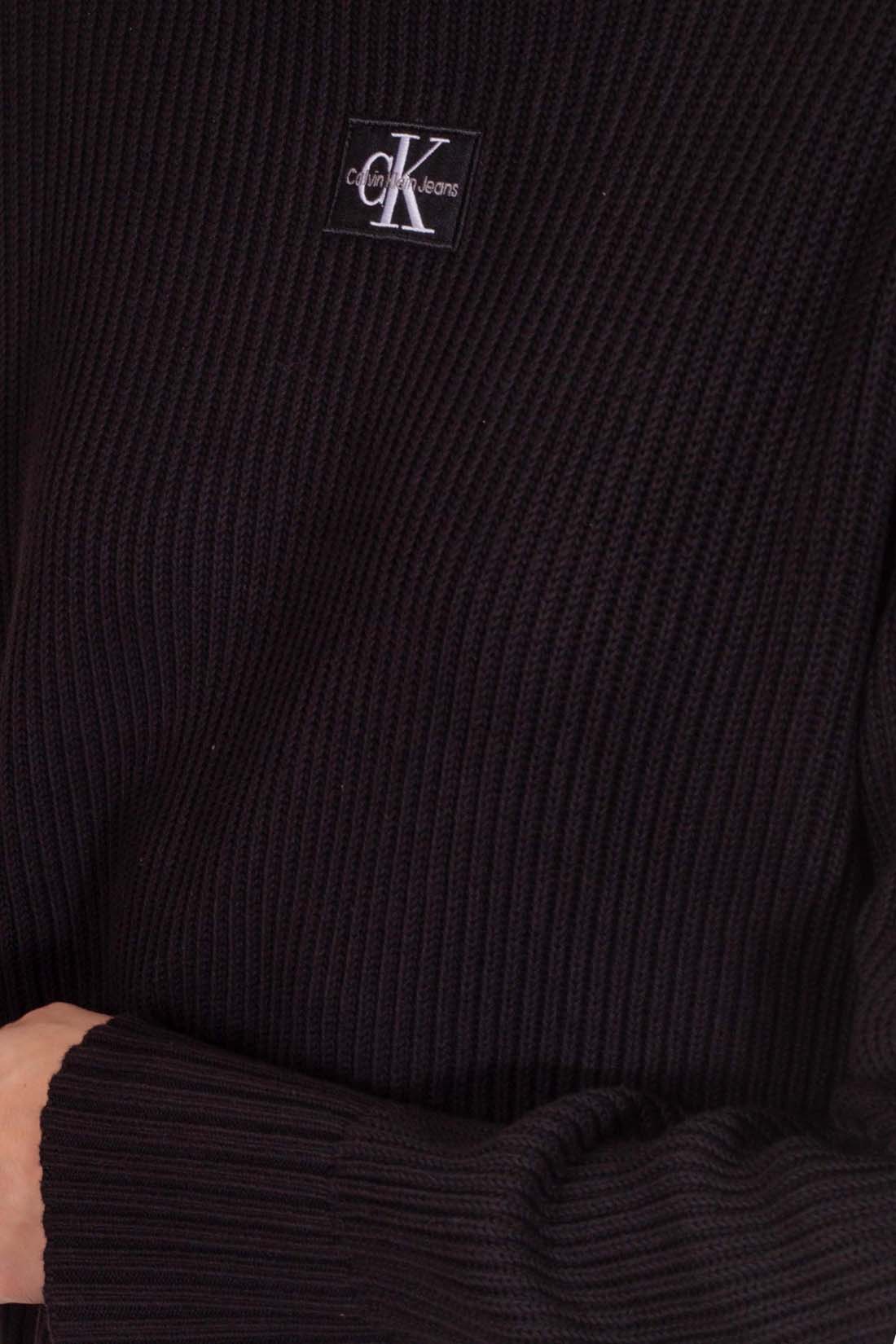 CALVIN KLEIN JEANS - Women's relaxed pullover with high collar-0