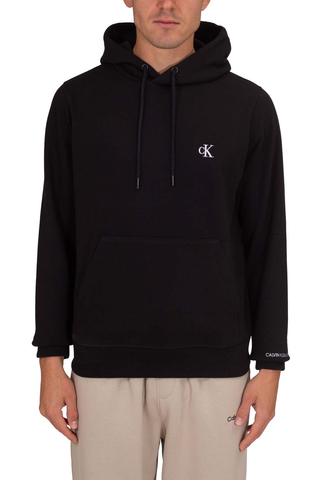 CALVIN KLEIN JEANS - Men's winter hoodie with monogram  - Size XL-9