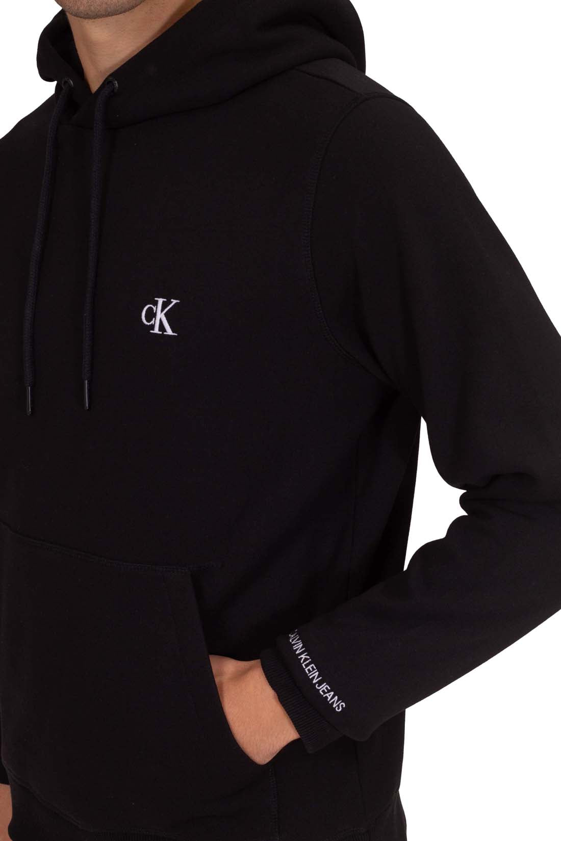 CALVIN KLEIN JEANS - Men's winter hoodie with monogram  - Size XL-0