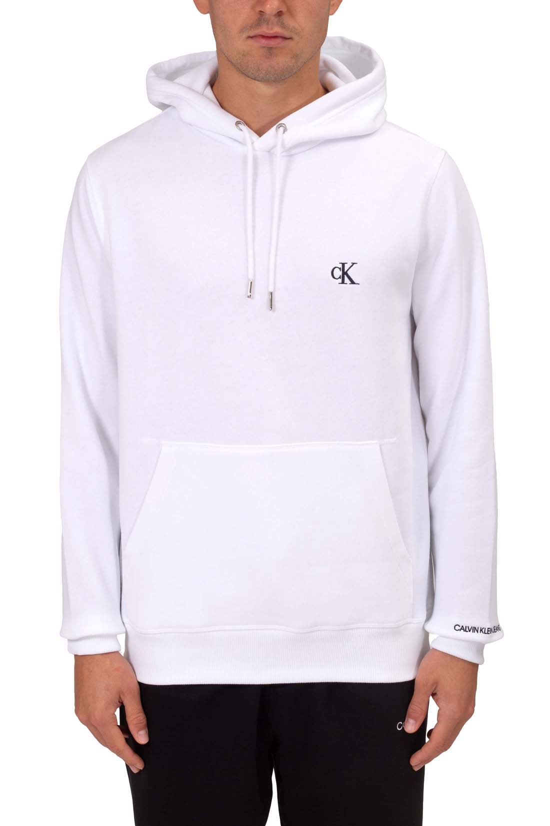 CALVIN KLEIN JEANS - Men's winter hoodie with monogram  - Size XL-17