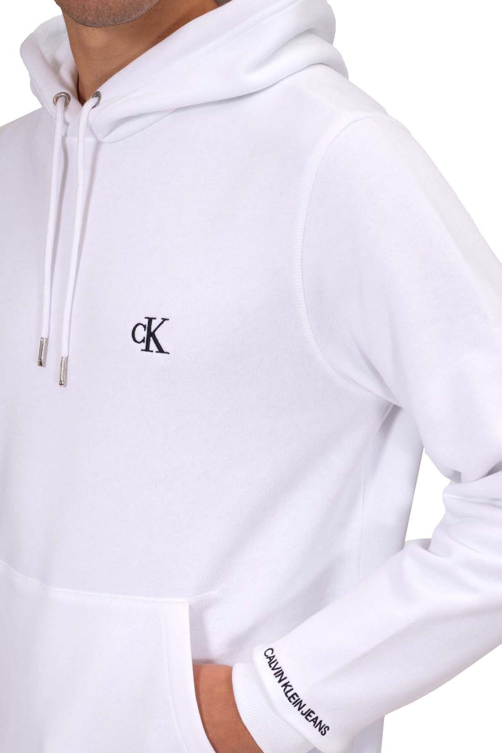 CALVIN KLEIN JEANS - Men's winter hoodie with monogram  - Size XL-12