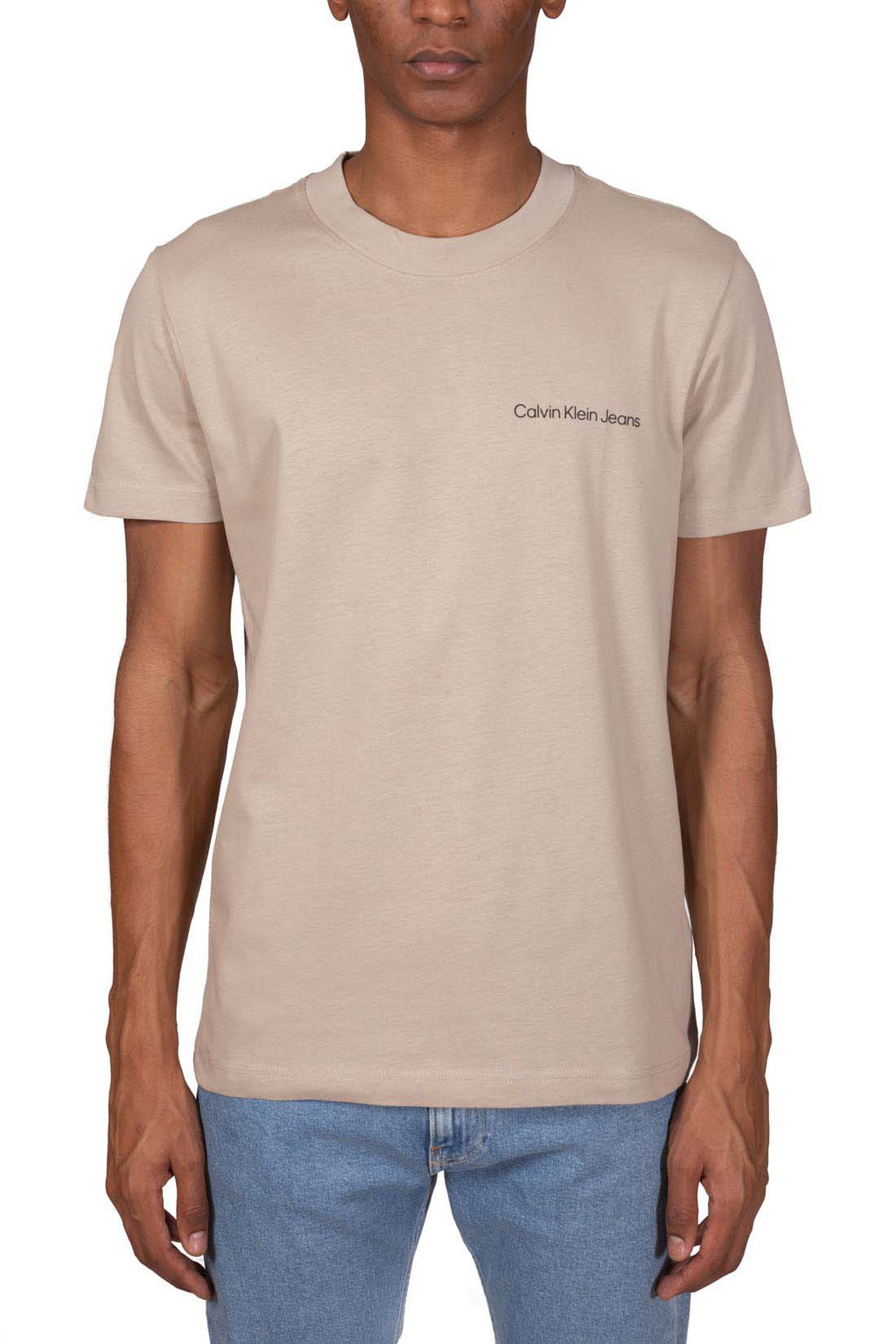 CALVIN KLEIN JEANS - T-shirt uomo regular con nastratura logo  - Taglia XL-1