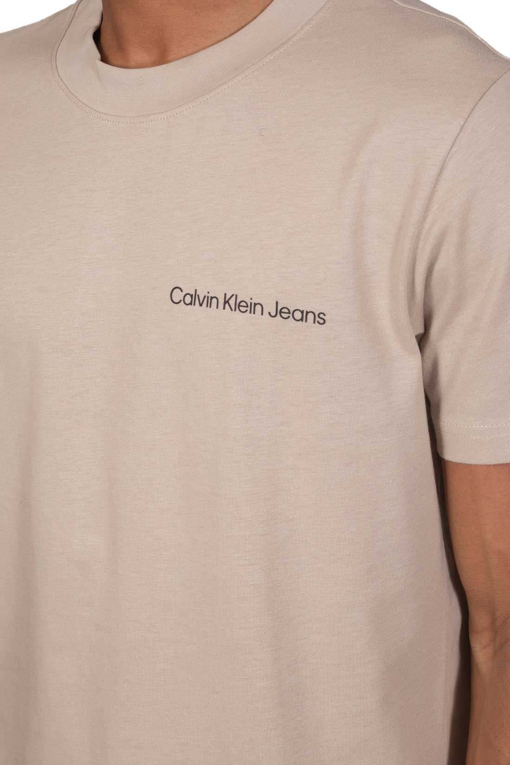 CALVIN KLEIN JEANS - T-shirt uomo regular con nastratura logo  - Taglia XL-0