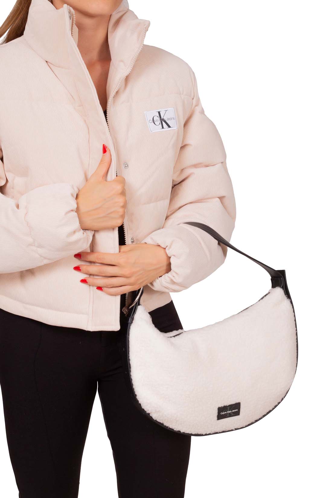 CALVIN KLEIN JEANS - Women's fleece shoulder bag-3