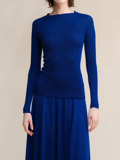 Extra Fine Merino Ribbed Crewneck (3D-Knit)