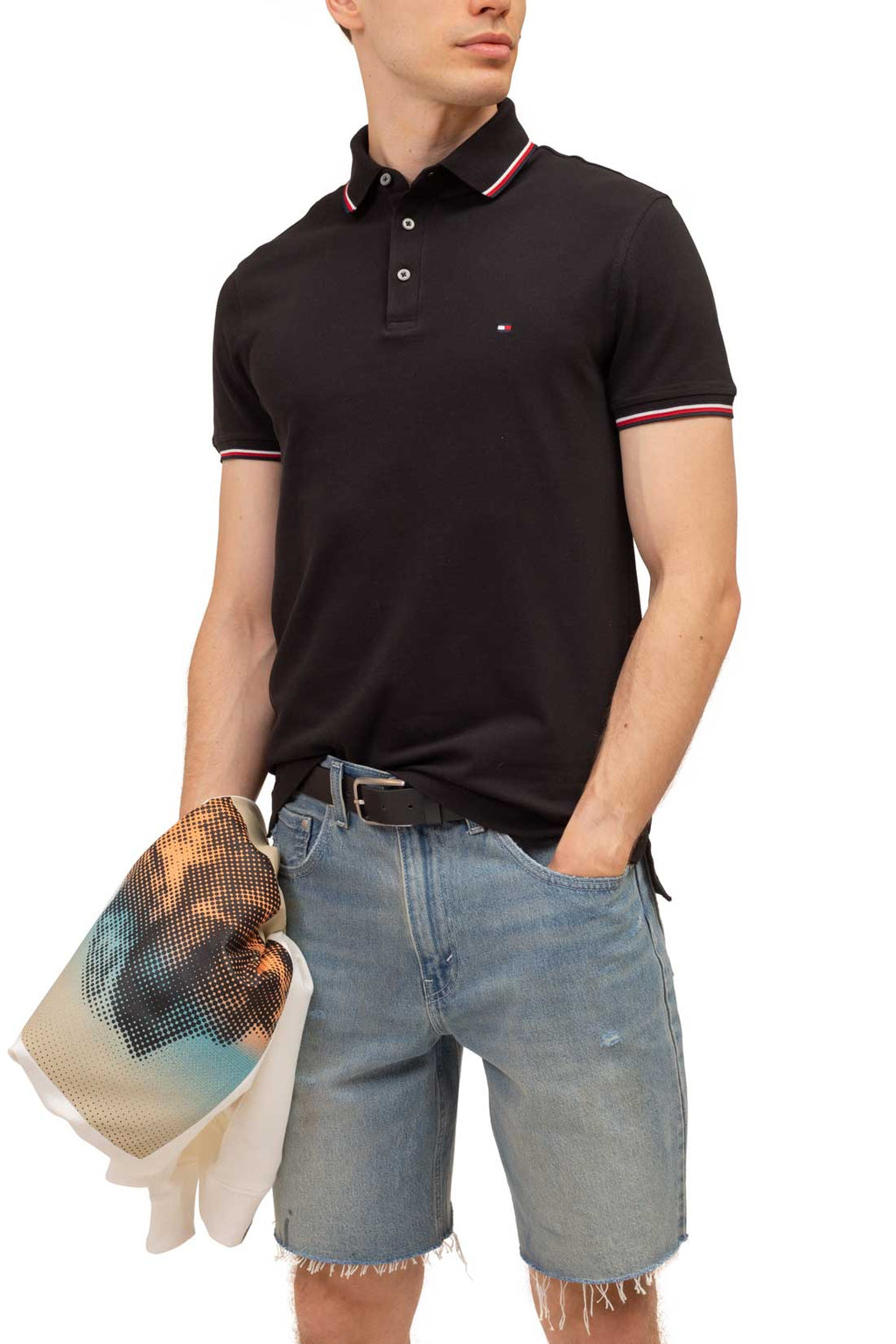 TOMMY HILFIGER - Men's slim 1985 polo shirt  - Size M-3