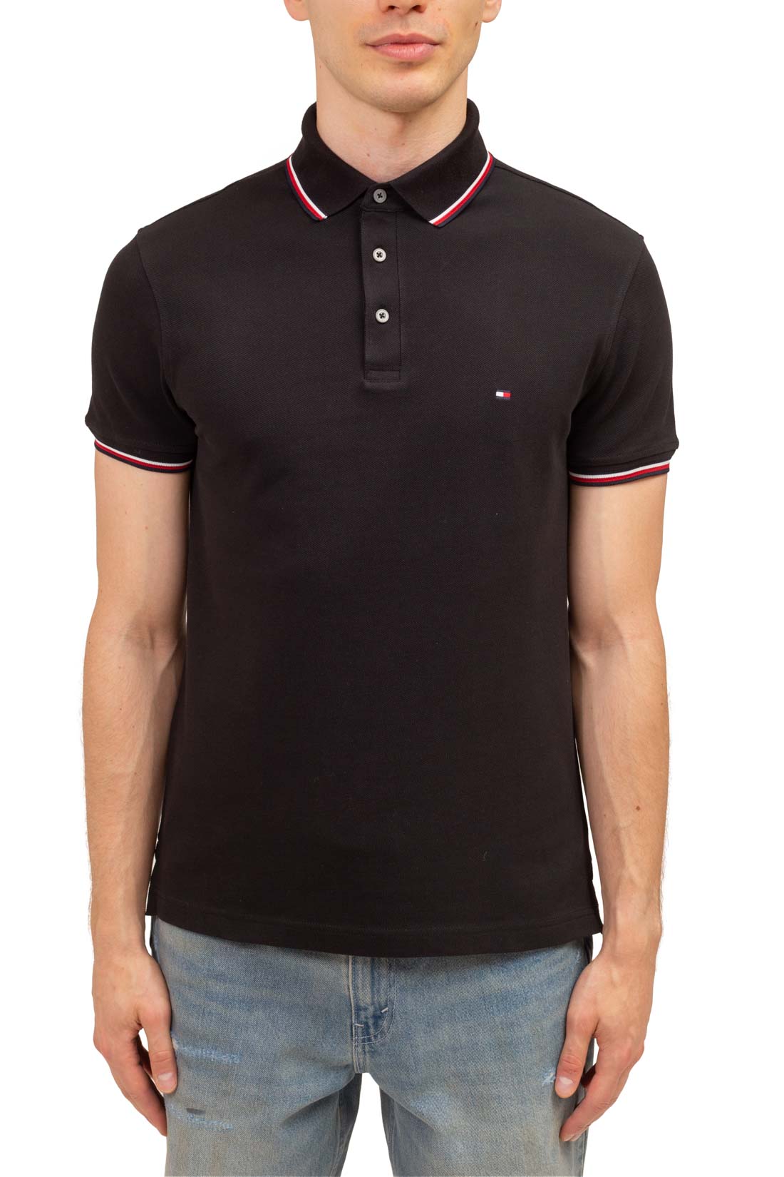 TOMMY HILFIGER - Men's slim 1985 polo shirt  - Size M-9
