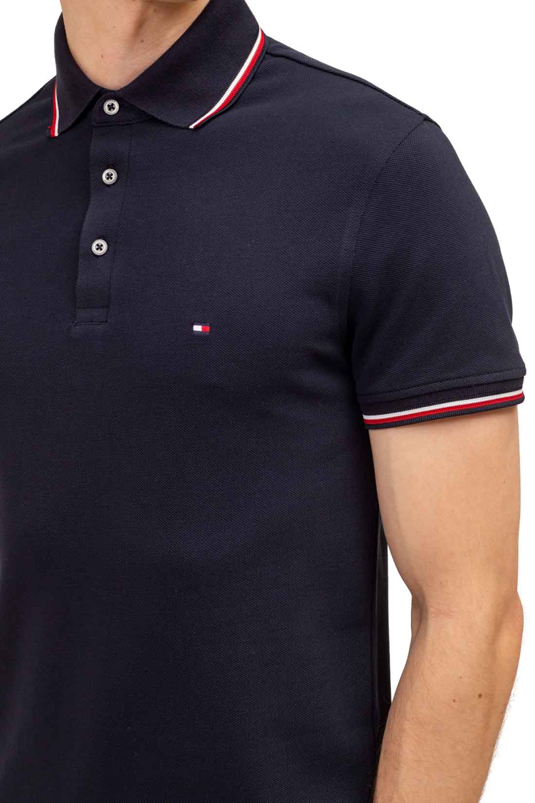 TOMMY HILFIGER - Men's slim 1985 polo shirt  - Size M-12