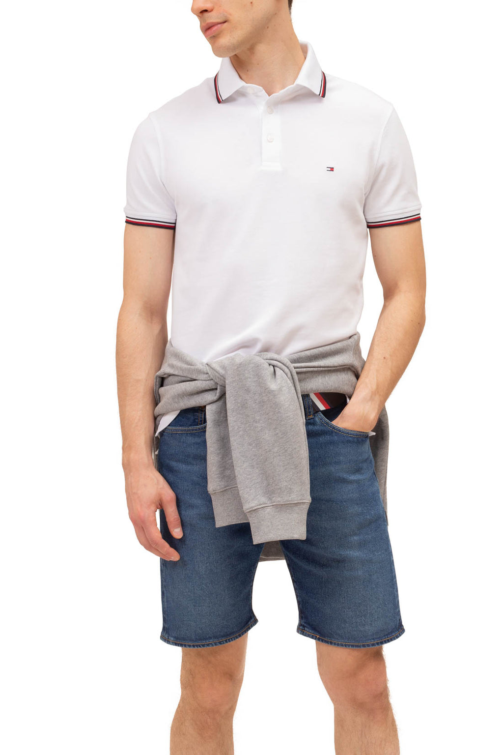TOMMY HILFIGER - Men's slim 1985 polo shirt  - Size M-23