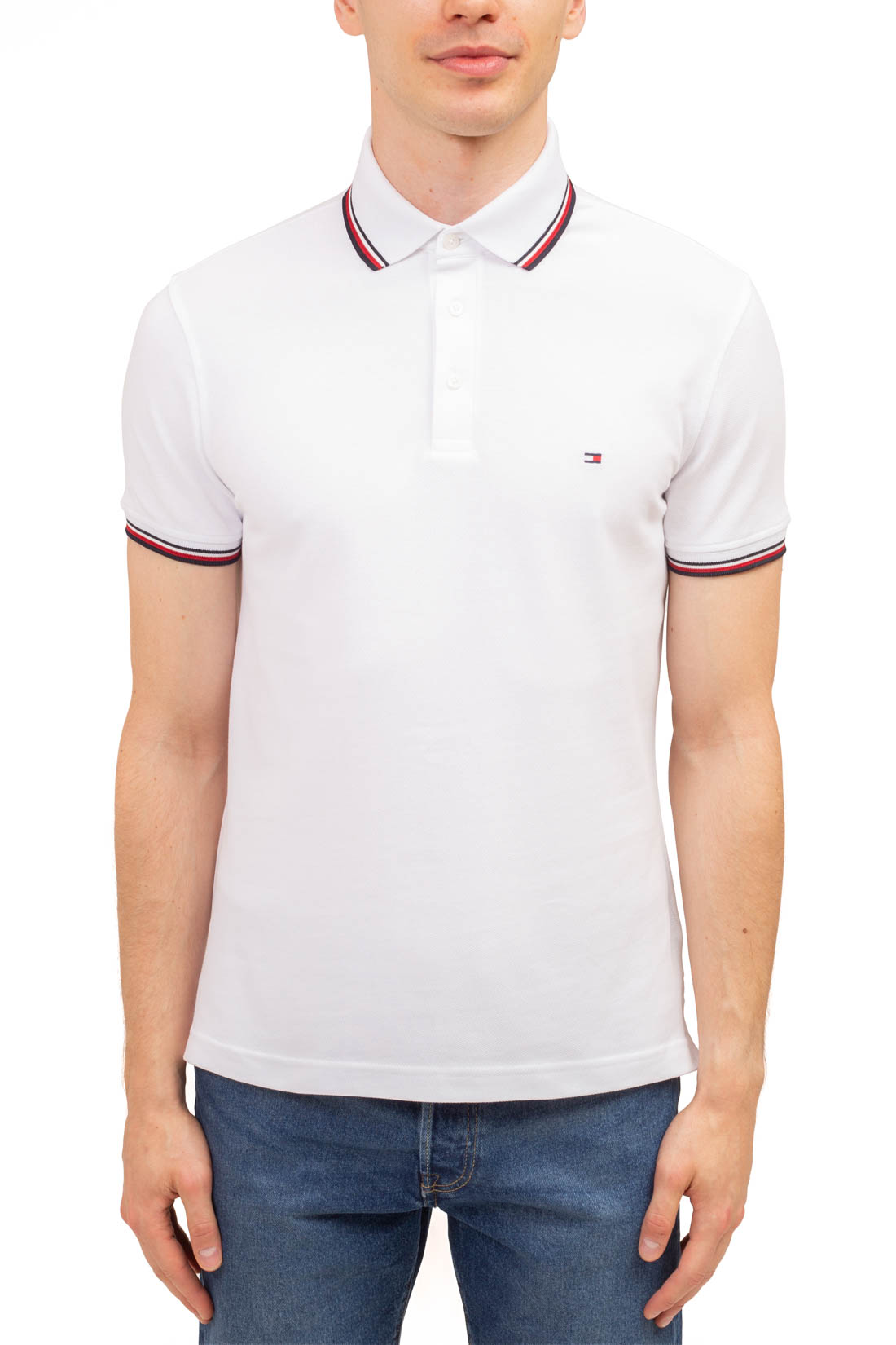 TOMMY HILFIGER - Men's slim 1985 polo shirt  - Size M-17