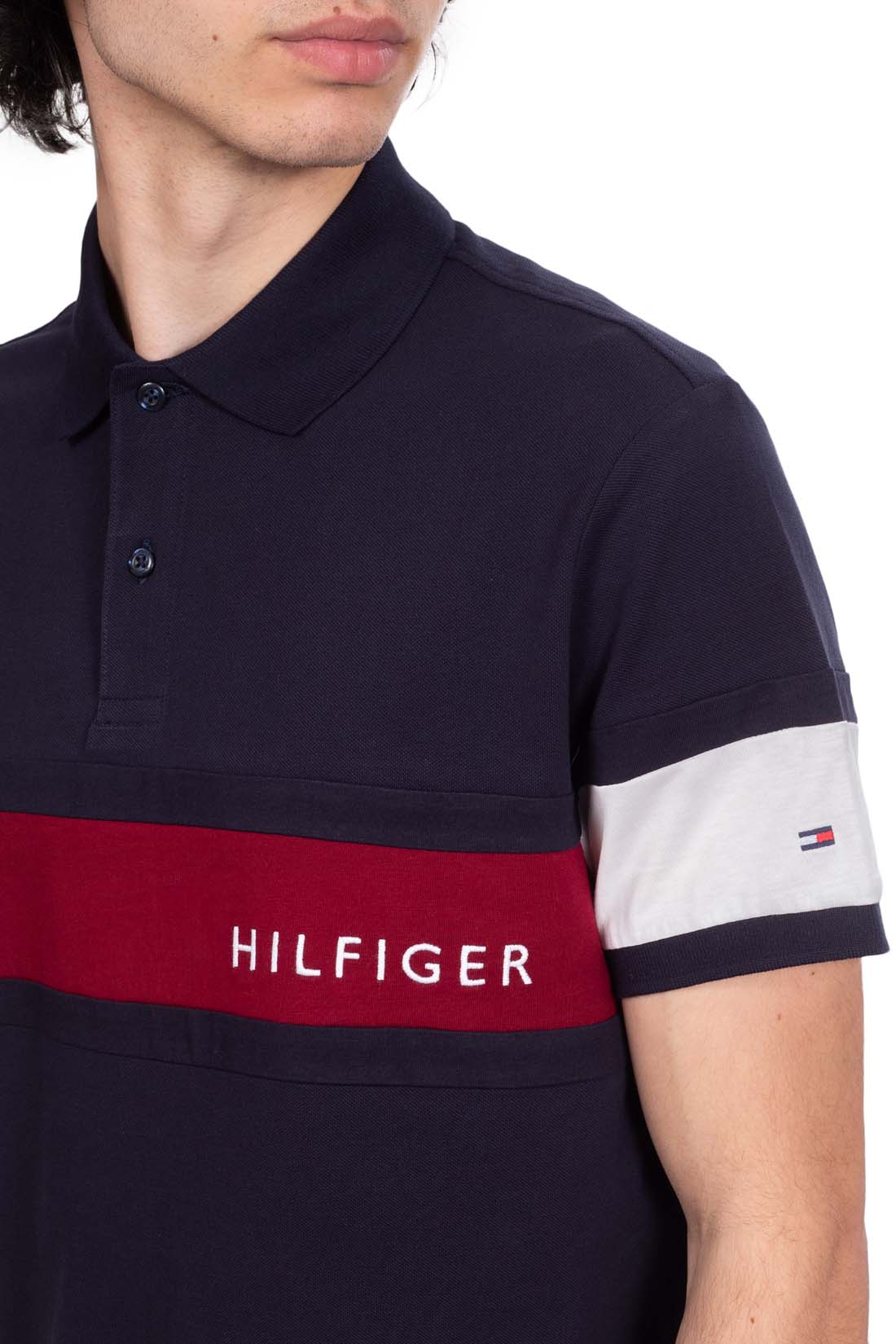 TOMMY HILFIGER - Men's regular colorblock polo shirt-0