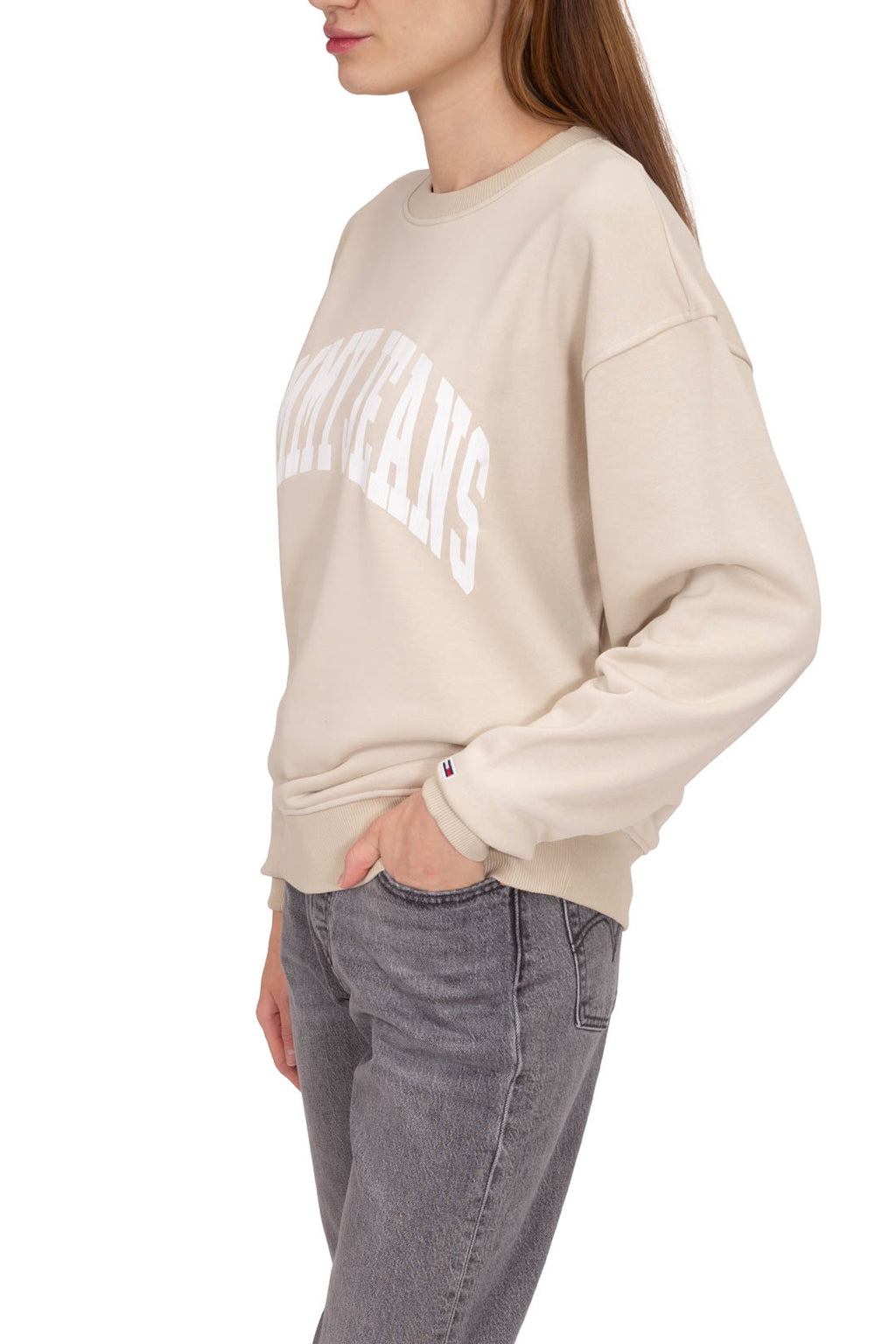 TOMMY JEANS - Women's relaxed sweatshirt with college logo-15