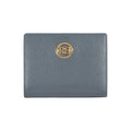 RB1080GP | Portafogli Donna Made in Italy in Vera Pelle grana Dollaro. Colore Avio. Dimensioni (da chiuso): cm 13 x 9 x 2,5