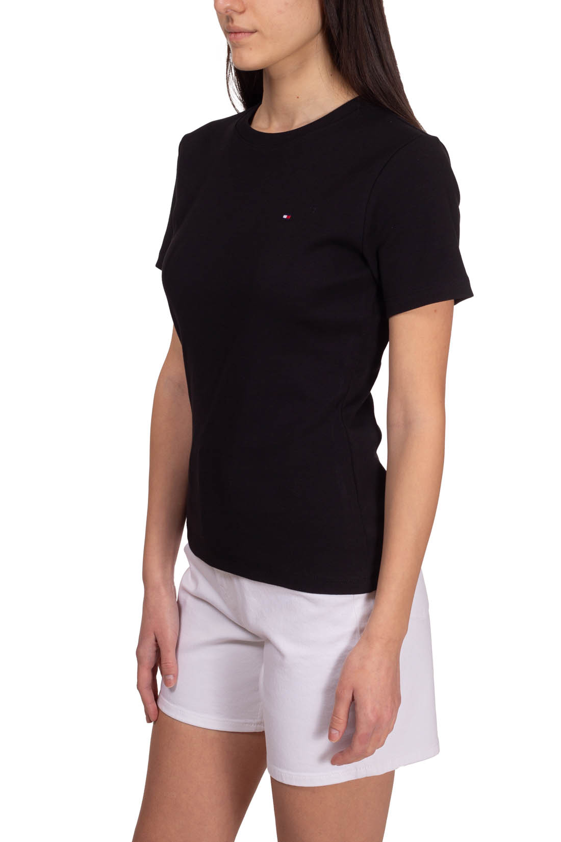TOMMY HILFIGER - T-shirt donna slim con logo  - Taglia XL-55
