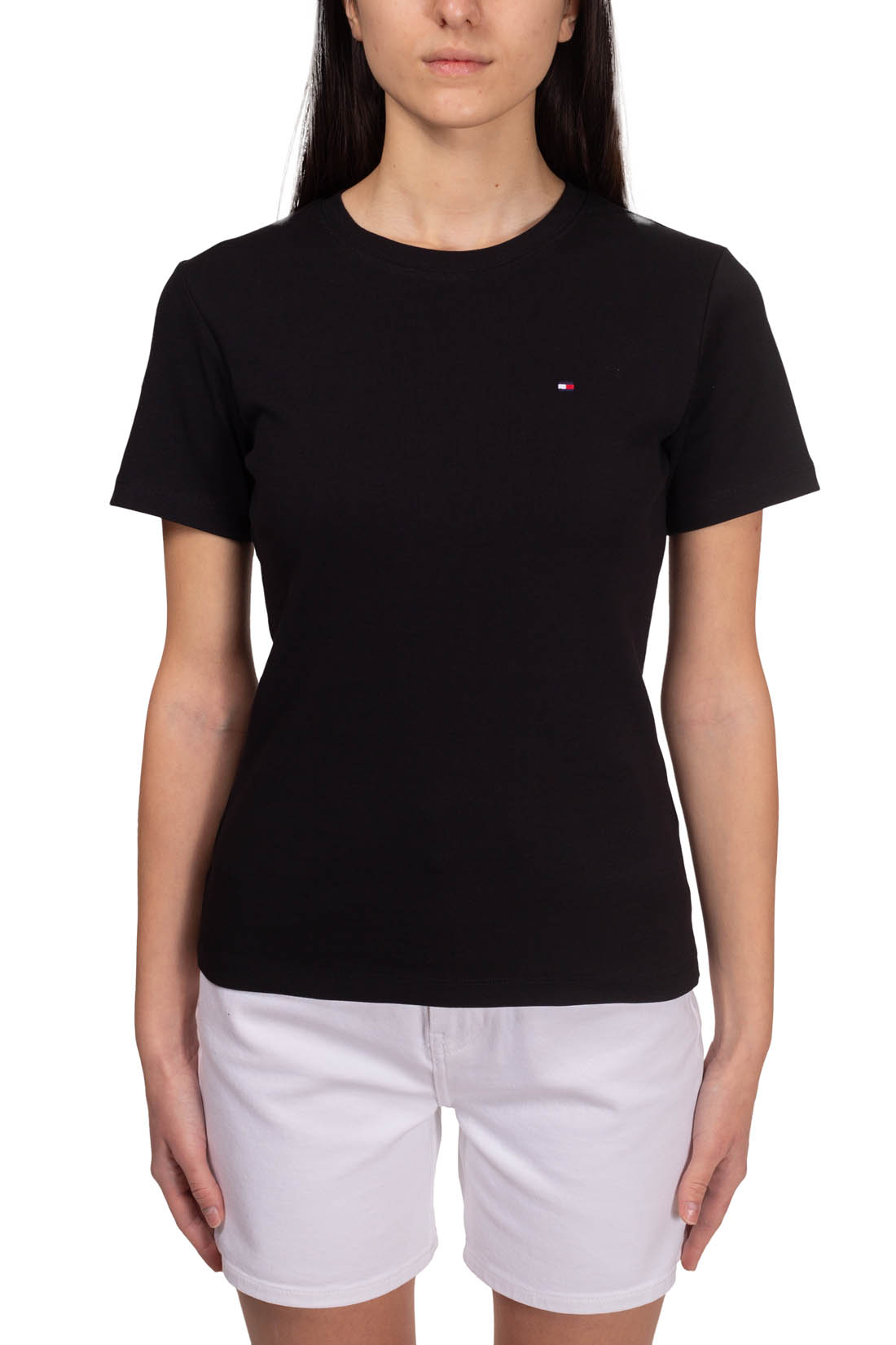 TOMMY HILFIGER - T-shirt donna slim con logo  - Taglia XL-53