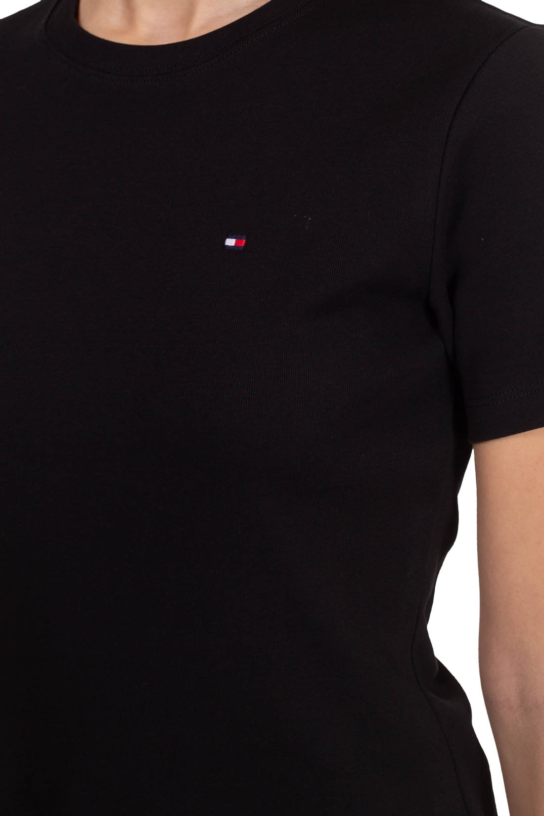 TOMMY HILFIGER - T-shirt donna slim con logo  - Taglia XL-52