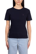 TOMMY HILFIGER - T-shirt donna slim con logo  - Taglia XL-1
