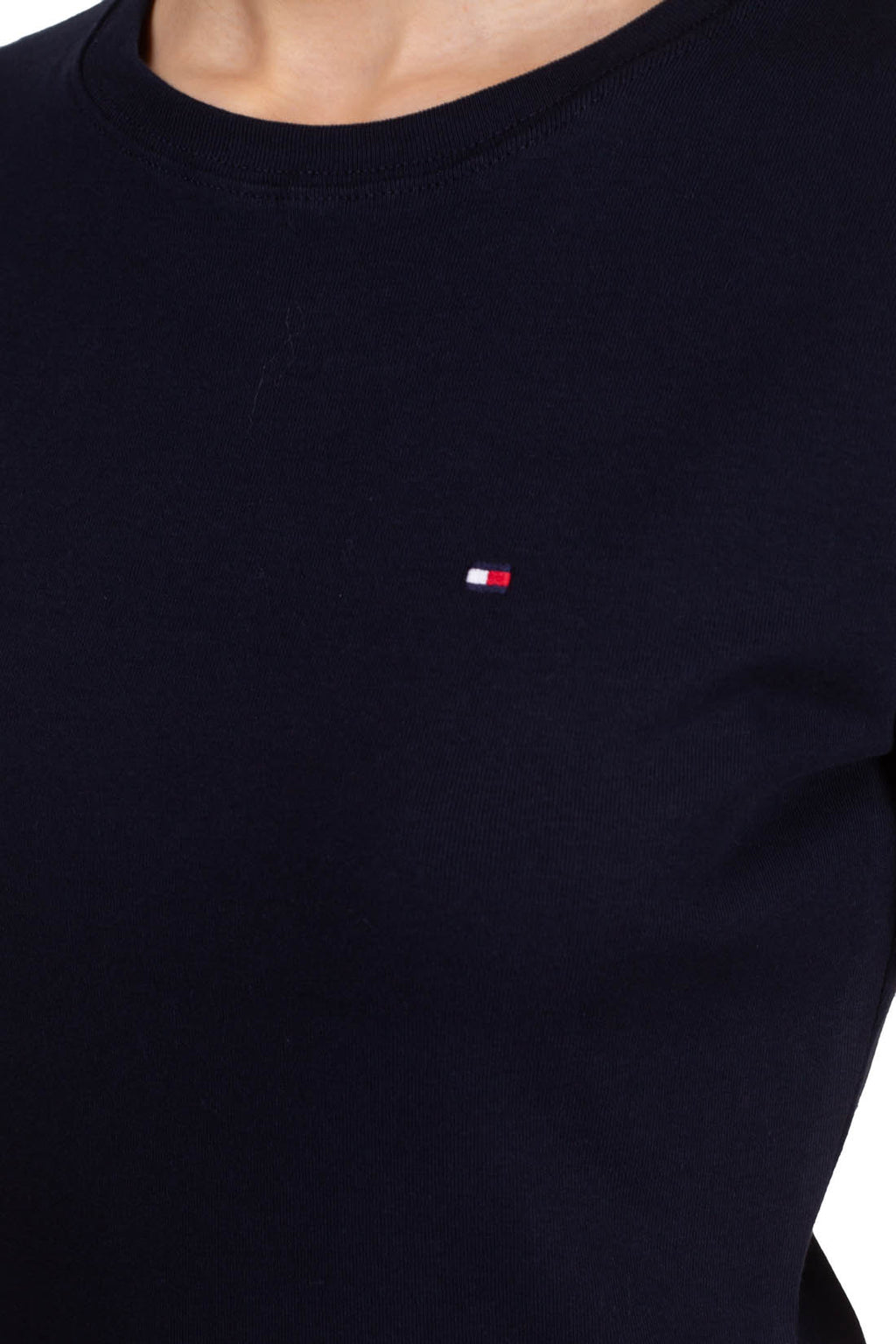 TOMMY HILFIGER - T-shirt donna slim con logo  - Taglia XL-12