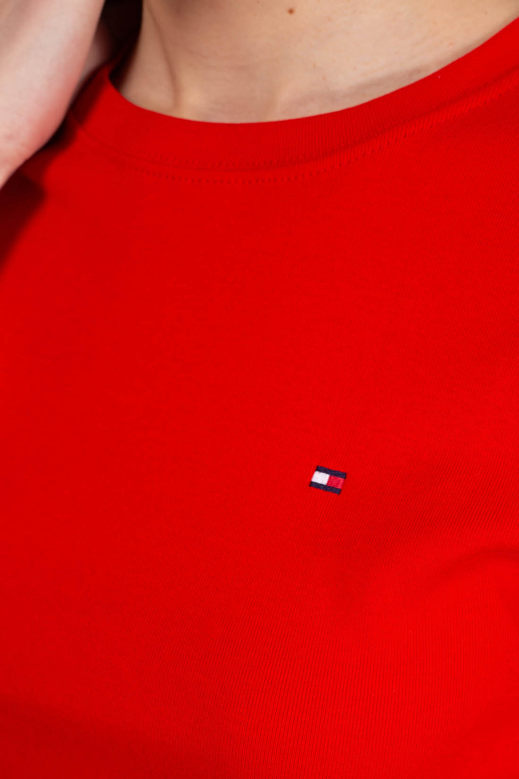 TOMMY HILFIGER - T-shirt donna slim con logo  - Taglia XL-20