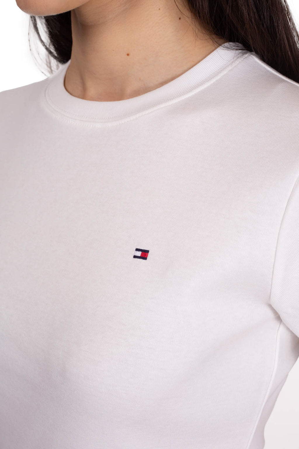 TOMMY HILFIGER - T-shirt donna slim con logo  - Taglia XL-28
