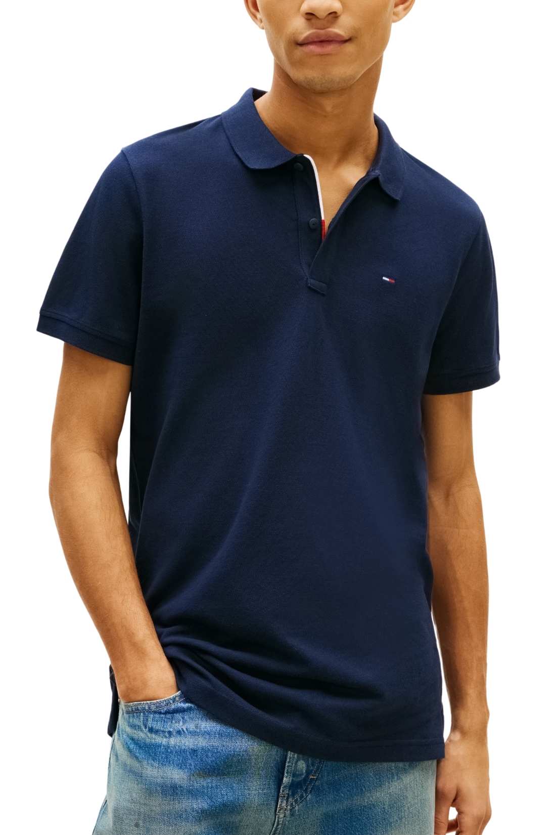 TOMMY JEANS - Polo uomo slim in piqué - Taglia XL-4