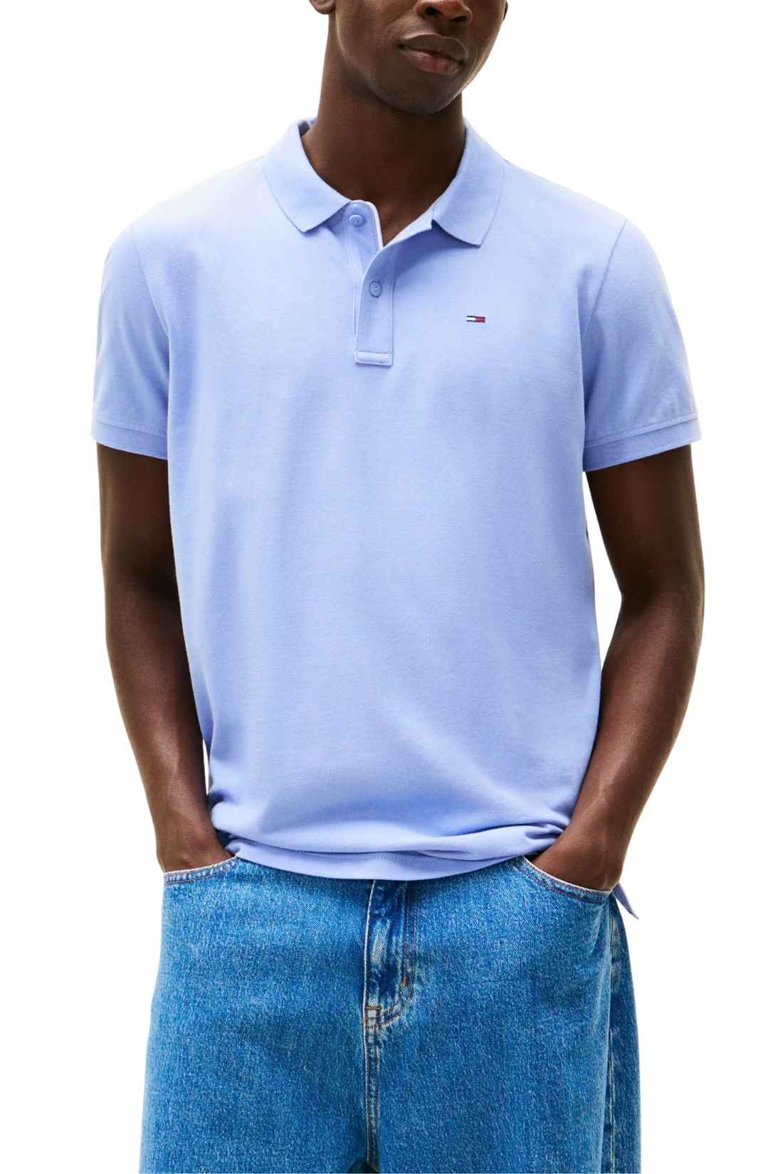 TOMMY JEANS - Polo uomo slim in piqué - Taglia XL-8
