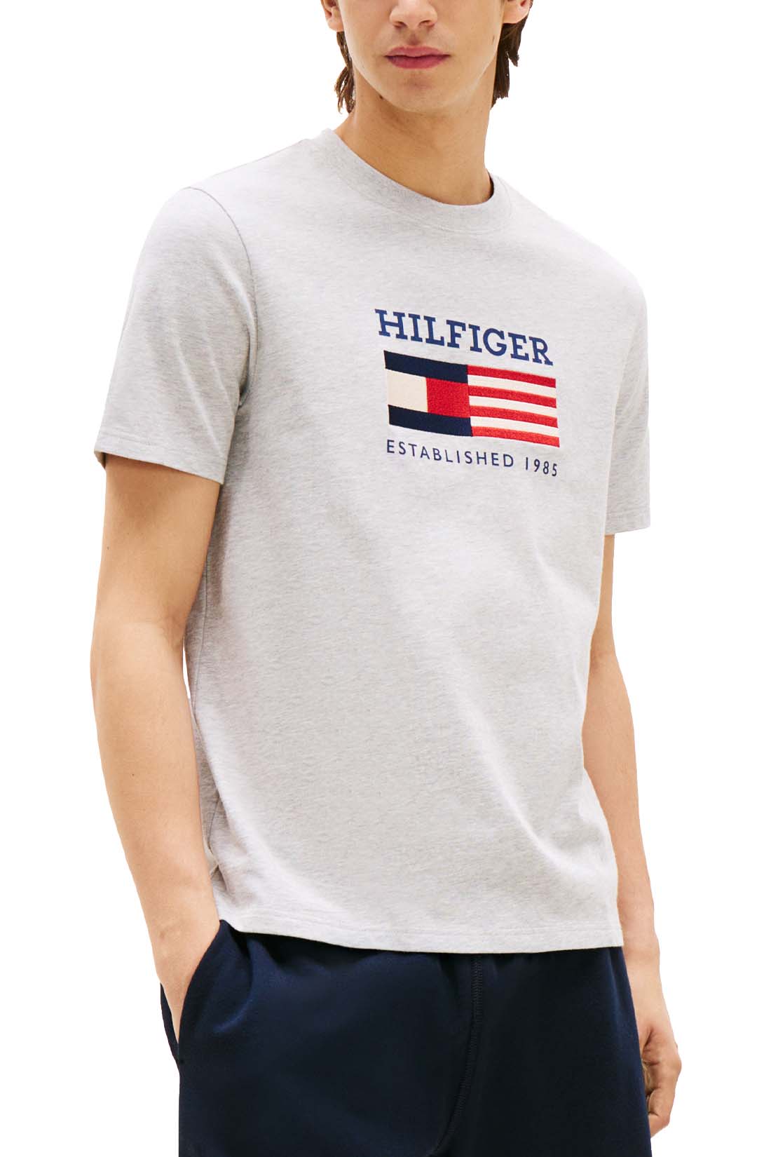 TOMMY HILFIGER - Men's Americana Monotype Flag Box T-shirt  - Size XXL-4