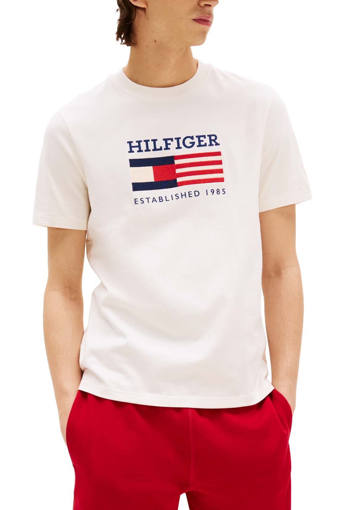 TOMMY HILFIGER - Men's Americana Monotype Flag Box T-shirt  - Size XXL-12